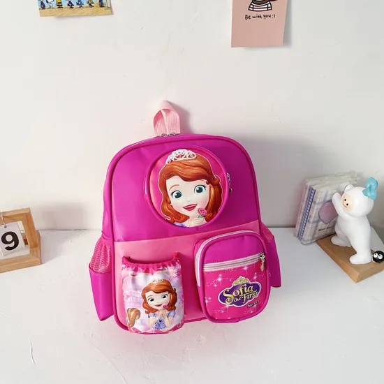 New Primary School Student Backpack Cartoon Anime Spider Man Children′s Portable Breathable Small Backpack