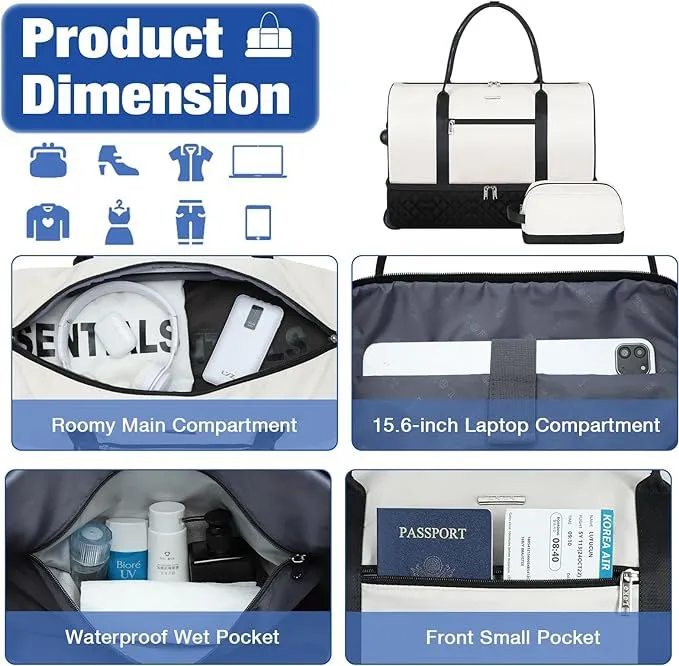 Men&prime;s Business Foldable Travel Bag Short Distance Travel Handheld One Shoulder Waterproof Multi Functional Pull Rod Suit Bag Cross Border