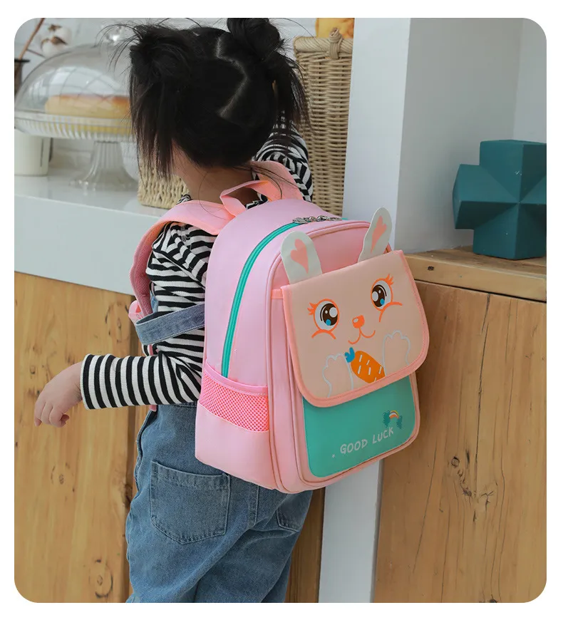 New Baby Kindergarten School Backpack Cute Boys and Girls Shoulder Backpack Load Reduction and Spinal Protection Backpack