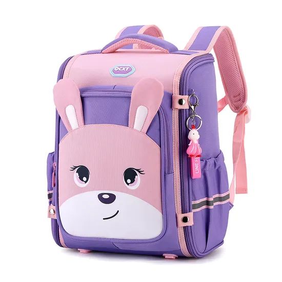 New Shoulder Backpack for Elementary School Students Boys and Girls Cute Cartoon Lightweight Backpack