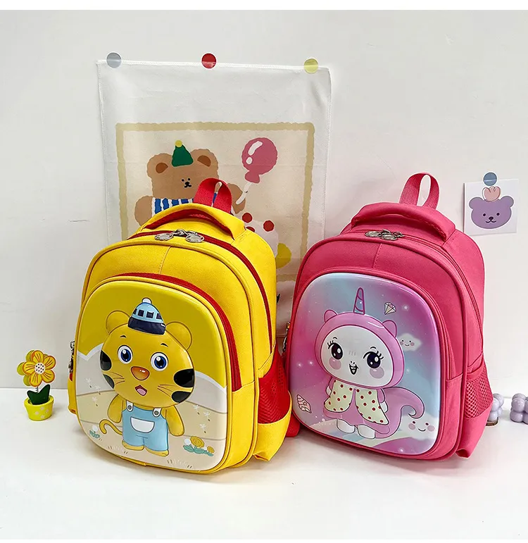 Cartoon Cute Elementary School Backpack with Large Capacity Load Reducing and Spine Protecting Backpack
