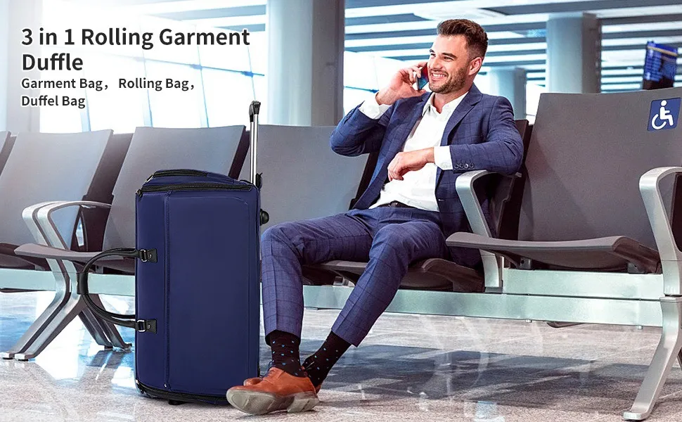 Fashionable Suitcase Travel Bag Multifunctional Suit Trolley Bag Waterproof Clothing Bag