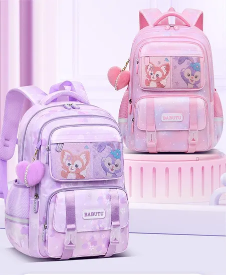 New Elementary School Backpack for Girls Spinal Protection and Weight Reduction Lightweight Travel Backpack