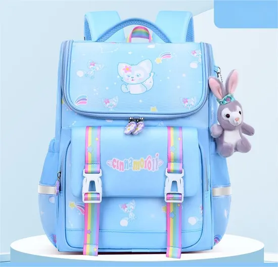 Elementary School Backpack for Girls Children′s Load Reduction Large Capacity Backpack