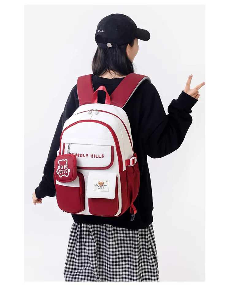 2024 New Children&prime;s School Backpack Lightweight Primary School Girls Shoulder Backpack