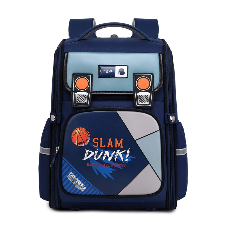 New Children&prime;s Primary School Backpack with Spine Protection and Reduced Load Water Repellent Large Capacity