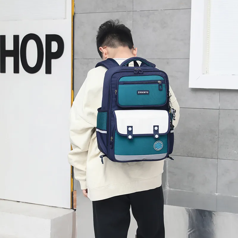 New Elementary School Backpacks for Girls Cross-Border Reducing Burden and Protecting Backpack