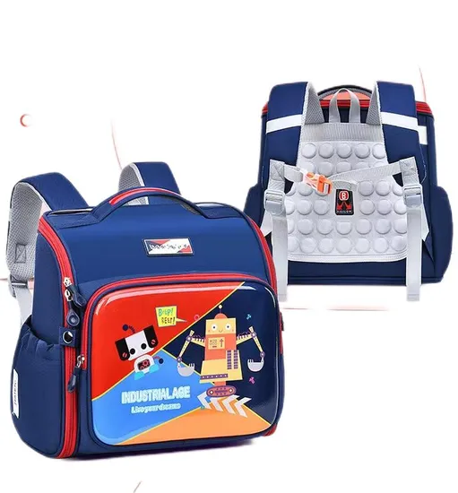 New Pupil Cartoon Anime Backbone Care Children′s School Backpack Lightweight Waterproof Shoulder Backpack