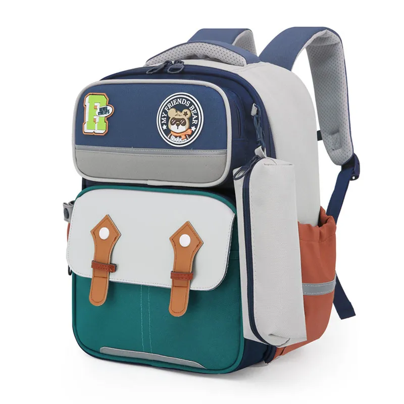 2024 New Primary School School Backpack Lightweight Spine Protection Load Reduction Children&prime;s Backpack