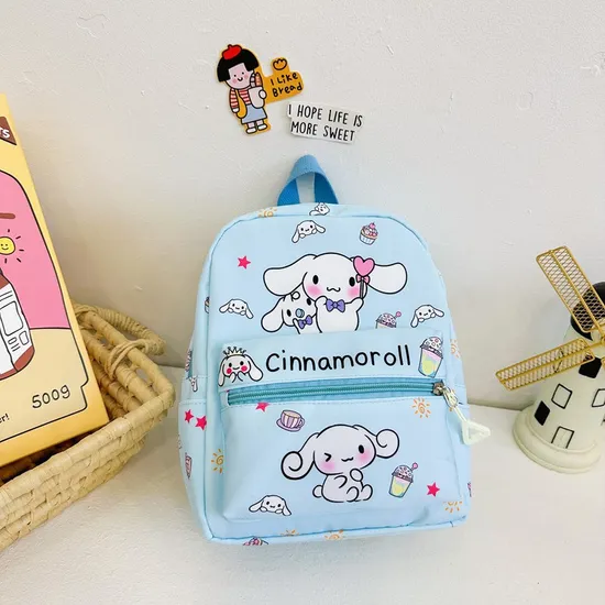 New Kindergarten School Backpack Cute Large Capacity Nylon Letter Lightweight Children′s Backpack