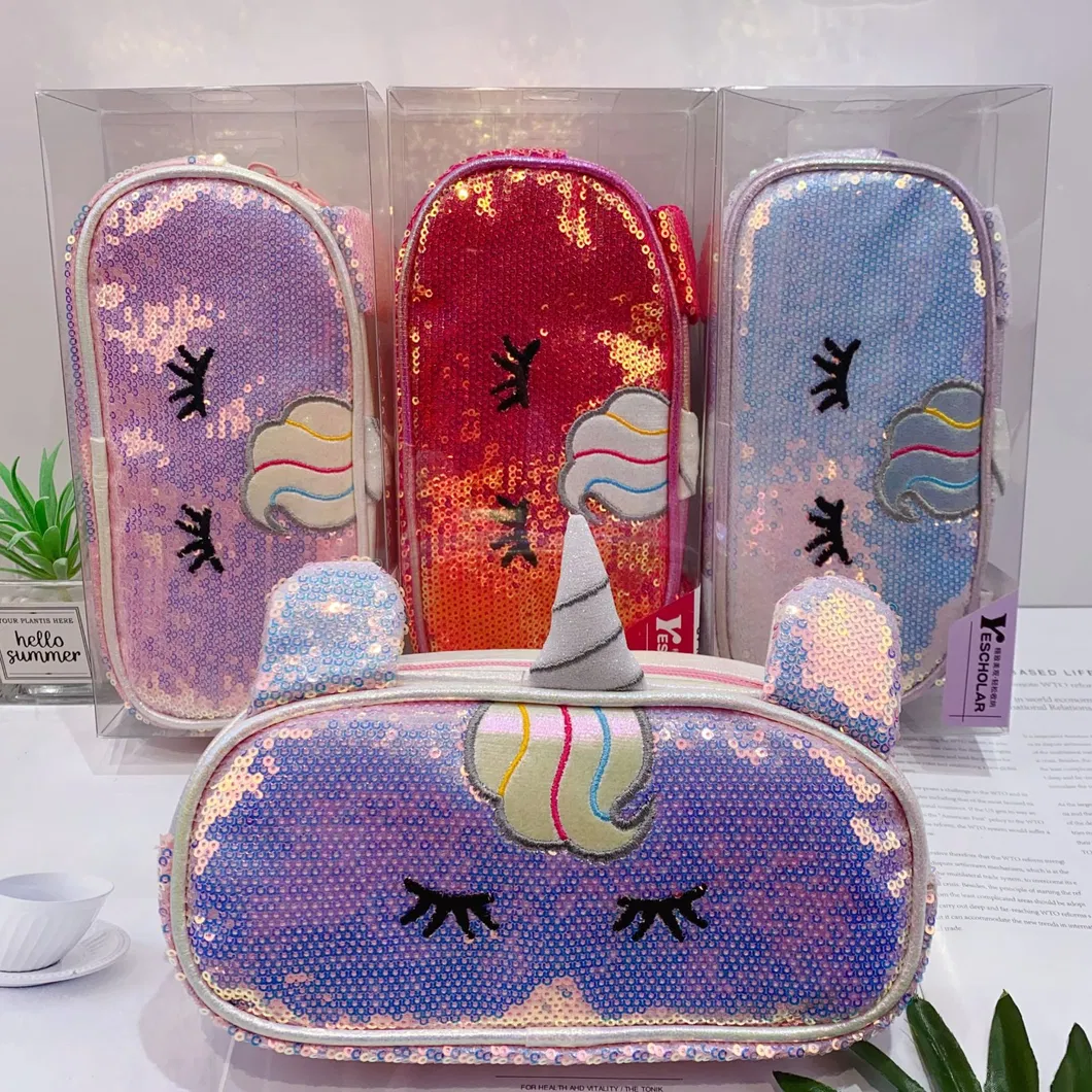 New Cartoon Large Capacity Pencil Case Cute Double-Layer Pencil Case Stationery Bag