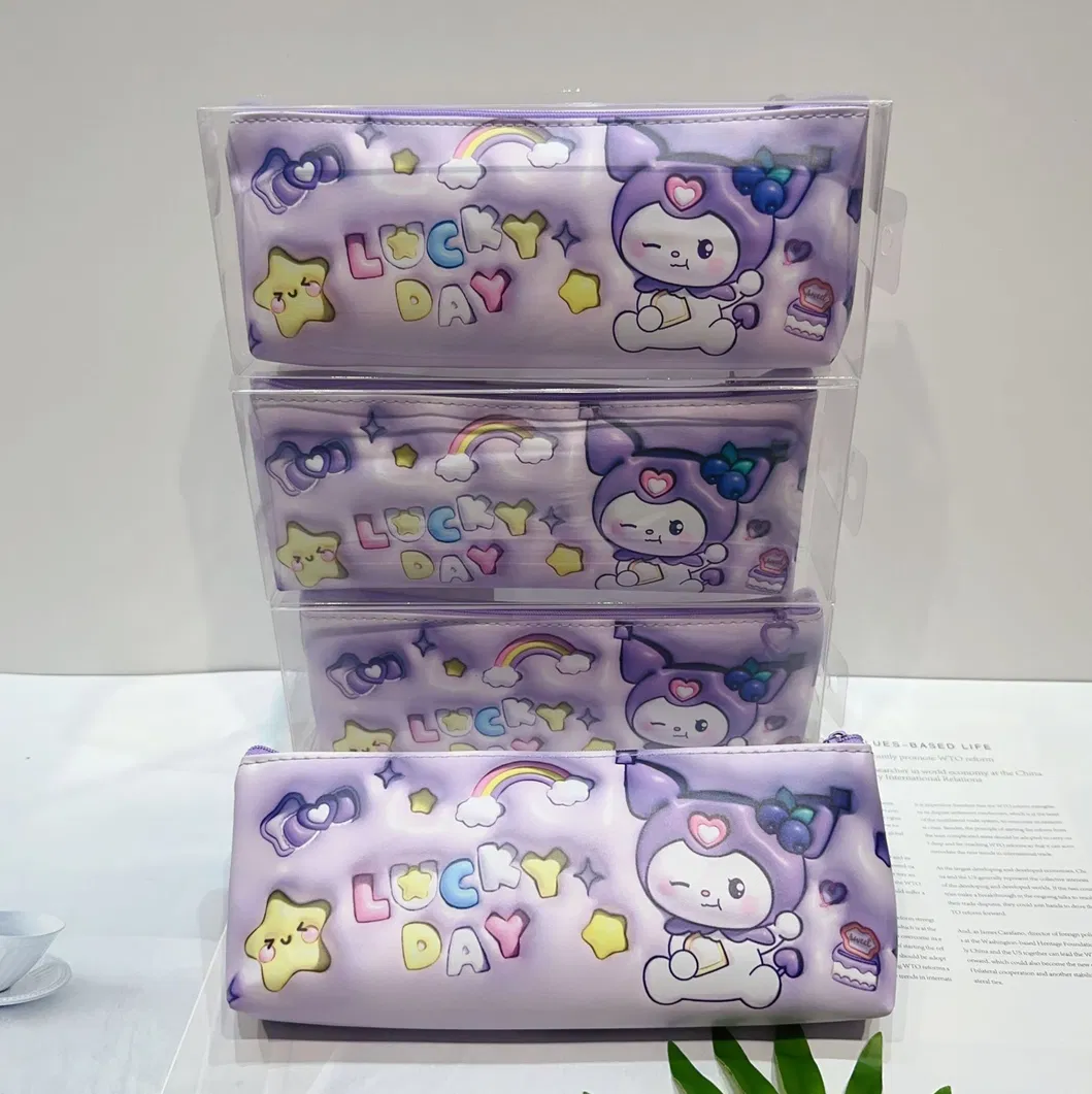 New Cartoon Large Capacity 3D Pen Bag Cute Pencil Bag Stationery Bag