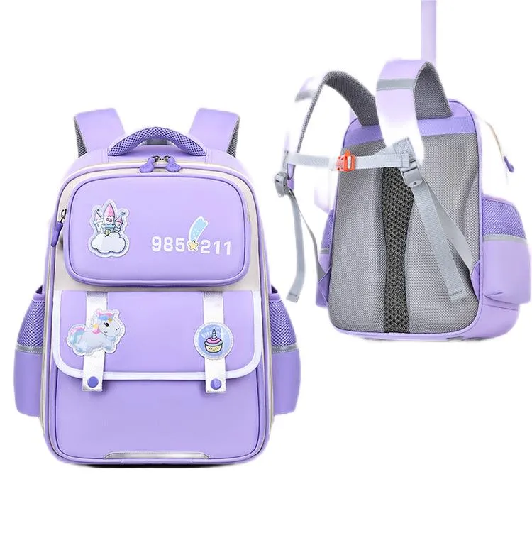 New Primary School Student Spinal Protection and Load Reduction Backpack Lightweight Large Capacity Backpack