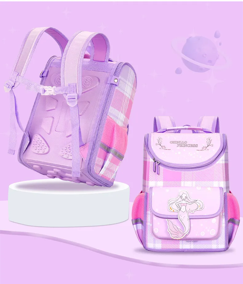 2024 New Children&prime;s School Backpack Primary School Waterproof Children&prime;s School Backpack
