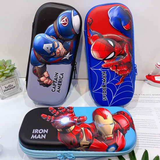 New 3D Pencil Case Double-Layer Primary School Student Large Capacity Stationery Bag Pencil Case