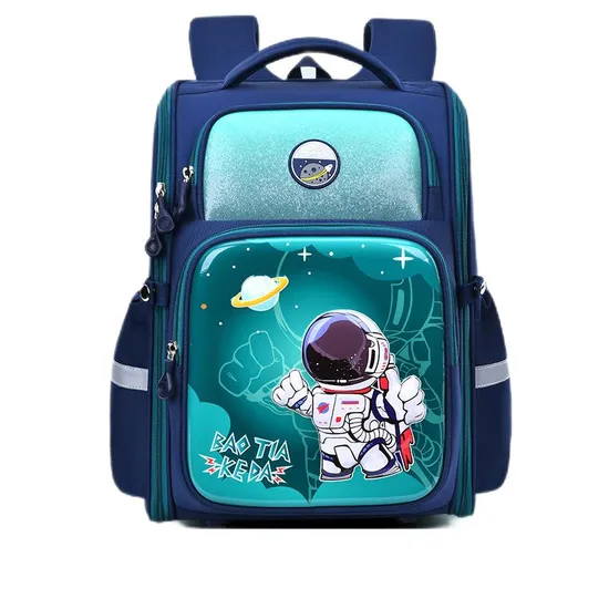 New 3D Space Series Integrated Primary School Student Load Reduction and Spinal Protection Cartoon Backpack