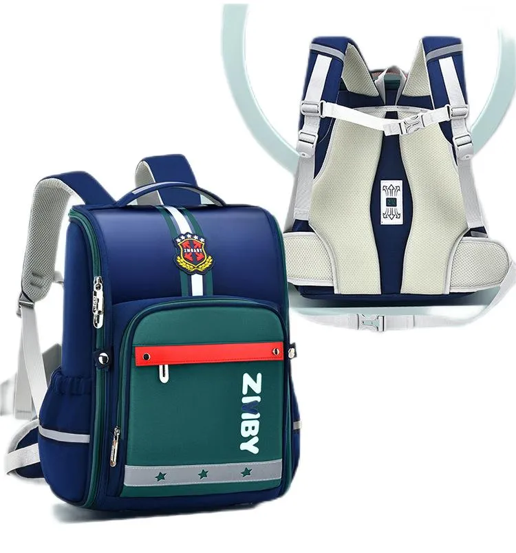Elementary School Backpack English Style Boys Backpack Lightweight Girls Backpack