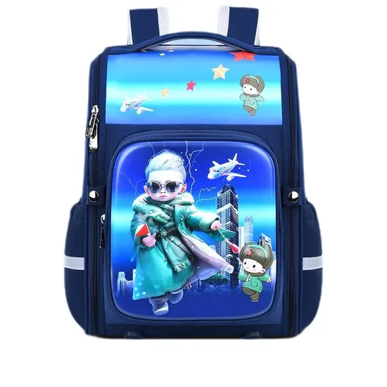 2024 New 3D Hard Shell Primary School Student Backpack Large Capacity Children′s Backpack
