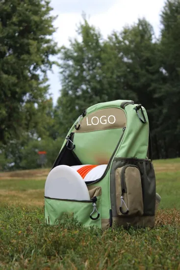 Custom Outdoor Waterproof Golf Frisbee Backpack Grip Disc Golf Bag