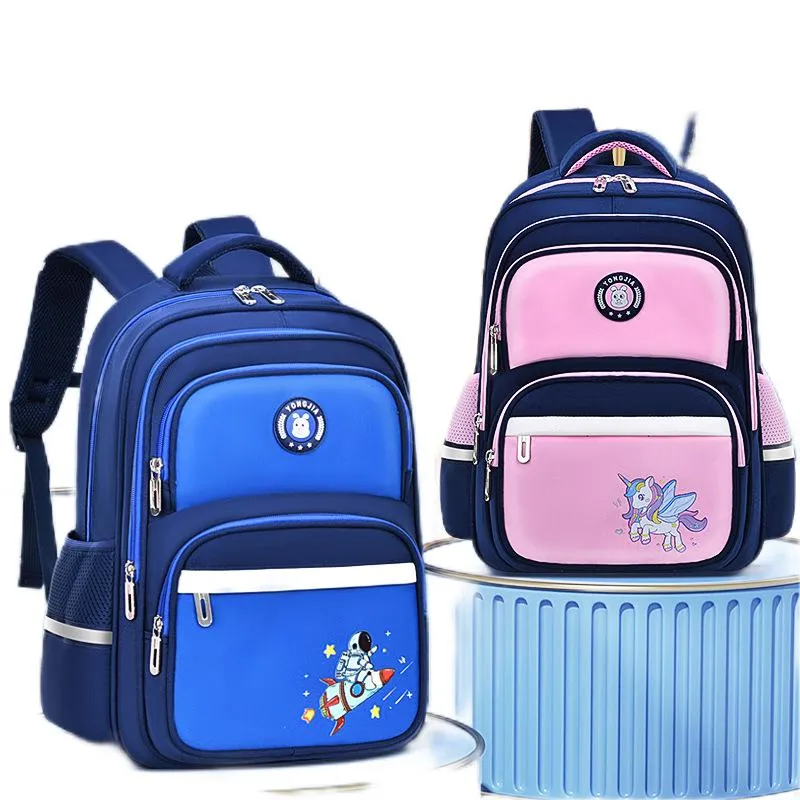 Waterproof Cartoon New Elementary School Boys and Girls Backpack Weight Reduction Astronaut Backpack