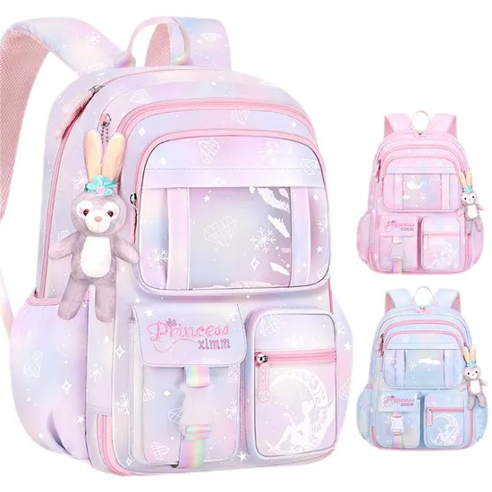 Elementary School Children Cartoon Cute Spinal Protection Load Reduction Large Capacity Backpack