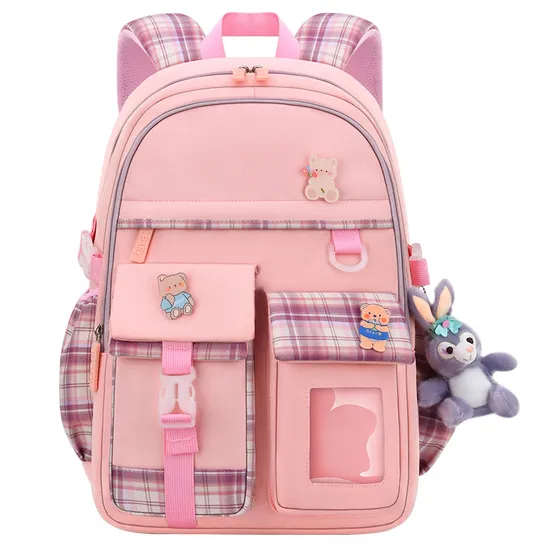 New Primary School Student School Bag Cute Girl′s School Bag Lightweight Casual Backpack
