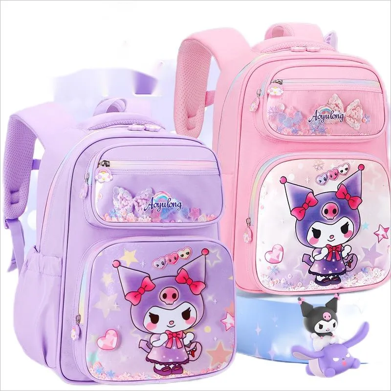 New Fashionable Cute Girls&prime; School Backpack for Primary School Students Backbone Protection and Load Reduction Backpack