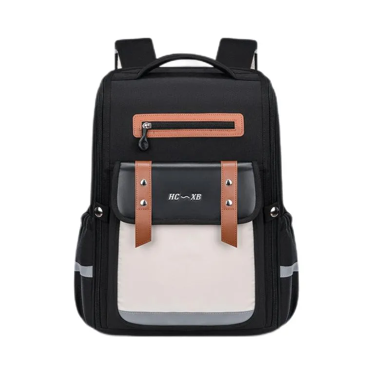 New Elementary School Backpack with Ultra Light Spine Protection and Weight Reduction Children&prime;s Backpack
