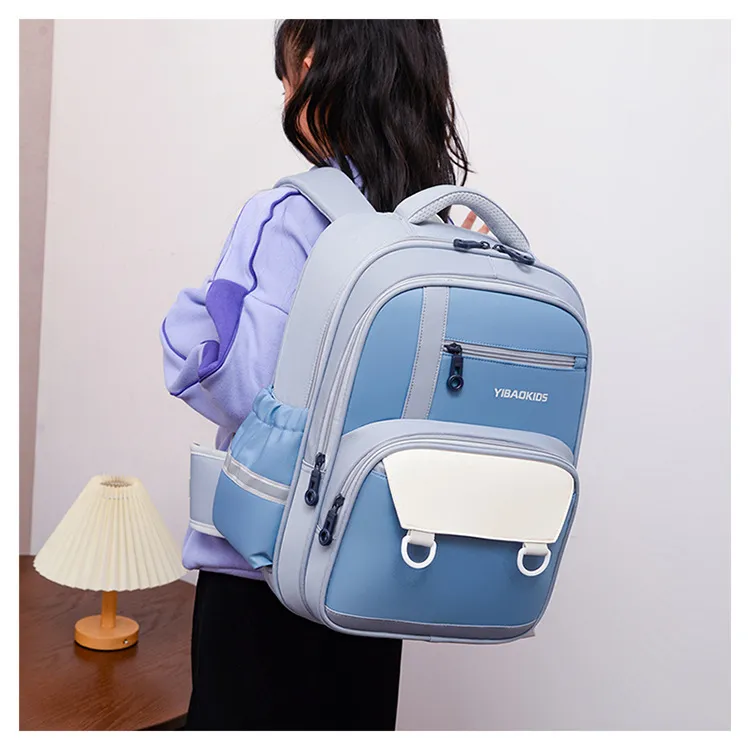 2024 New Primary School Student Backpack Boys and Girls Children&prime;s Weight Reducing Breathable, Waterproof Backpack