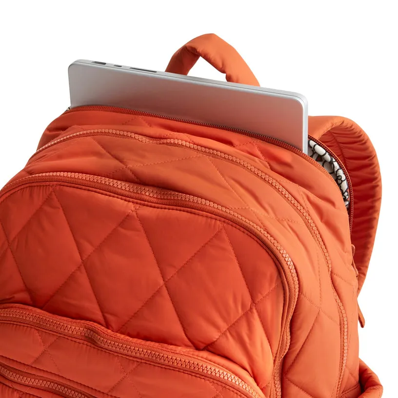 Embroidered Double Shoulder Backpack 2024 New Cotton Clip Student Cotton Cloth Backpack