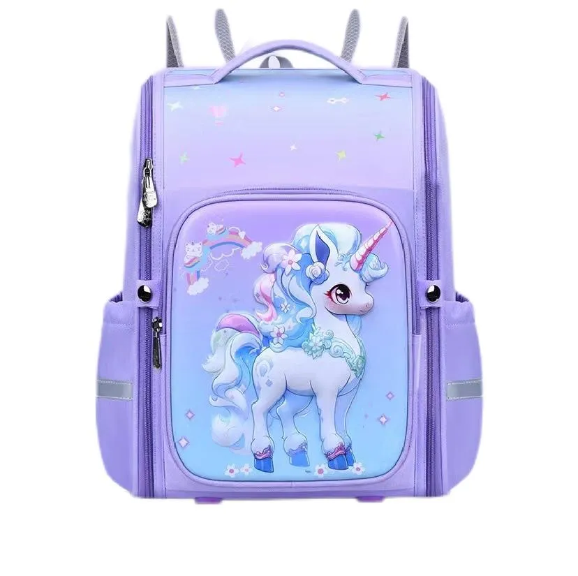 New Primary School Anime Cartoon Cute Spine Protection Backpack for Primary School Students