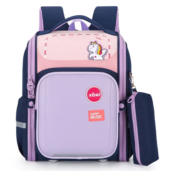 New Elementary School Backpack for Boys and Girls Reducing Burden and Protecting Spine Large Capacity Student Backpack