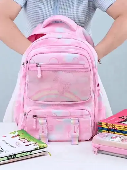 Wholesale of Elementary School Backpacks for Girls Lightweight Children′s Backpacks