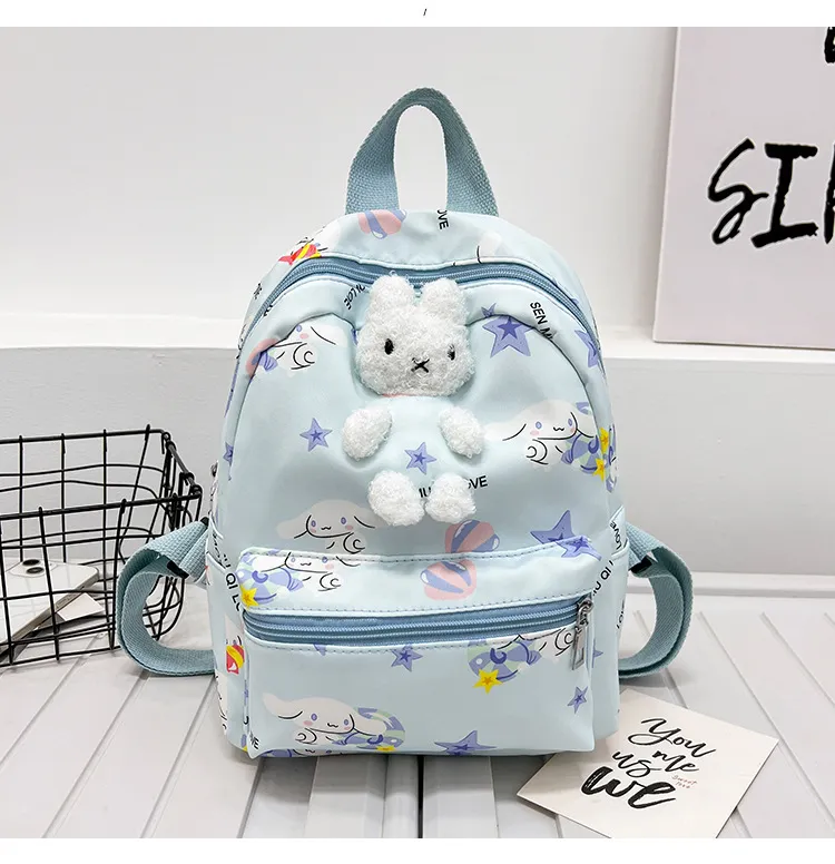 New Cute Cartoon Two Piece Set with Large Capacity Lightweight Backpack for Boys and Girls