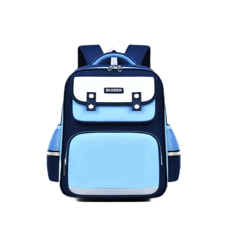 New Children&prime;s Backpack Wholesale Reduced Load Spine and Waist Protection Elementary School Students Backpack