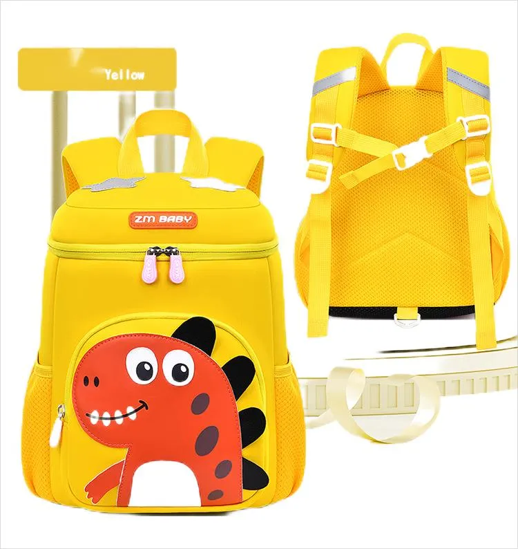 New Kindergarten School Backpack Cute Dinosaur Cartoon Backpack for Boys and Girls Mini Bag Backpack