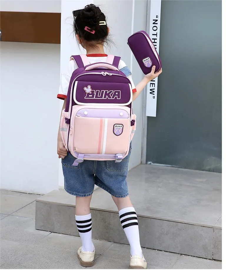 School Backpackfor Elementary School Students Boys and Girls Lightweight Spine Protectionlarge Capacity Backpack