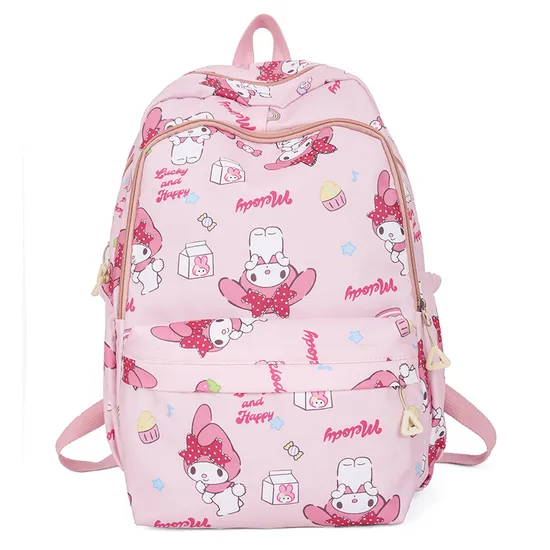 2024 New Cartoon Lightweight Women′s Large Capacity School Bag Nylon Backpack