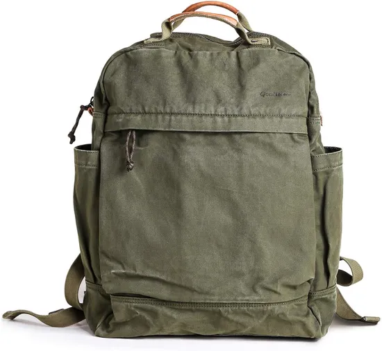 Outdoor Wax Canvas Waterproof Hiking Travelling Laptop Daily Backpack