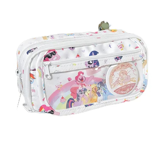 Cute Large Capacity Pencil Case for Middle and High School Students Girl Heart Storage Bag