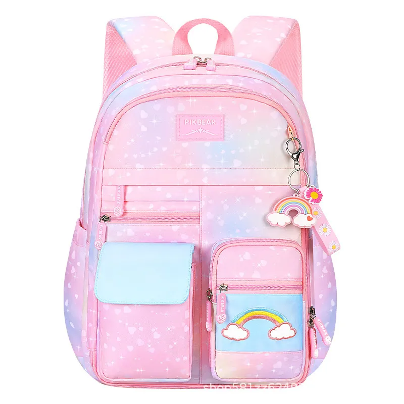 New Primary School Student Backpack Cute Princess Large Capacity Spinal Protection Waterproof Backpack
