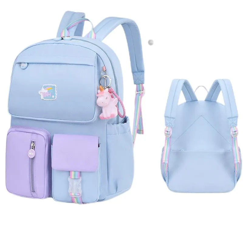 2024 New School Bag for Elementary School Girls Super Light Weight Reducing Princess Backpack