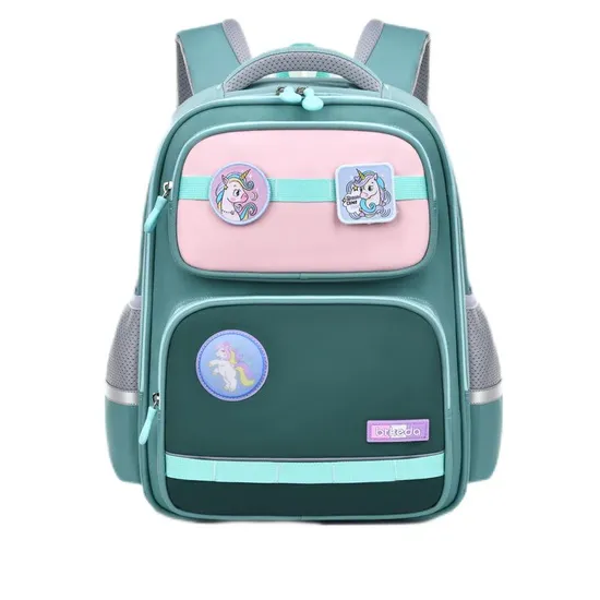Backbone Protection Backpack for Primary School Students in Grades 2-6 Reducing Weight for Boys and Girls Children′s Backpack