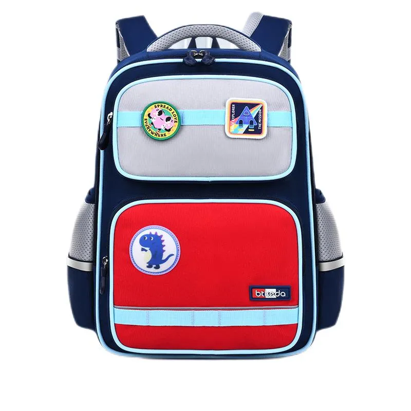 Backbone Protection Backpack for Primary School Students in Grades 2-6 Reducing Weight for Boys and Girls Children&prime;s Backpack