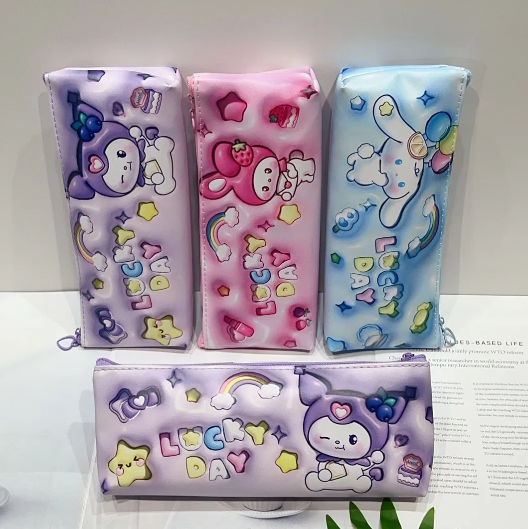 New Cartoon Large Capacity Pen Bag Cute Stationery Bag Storage Bag