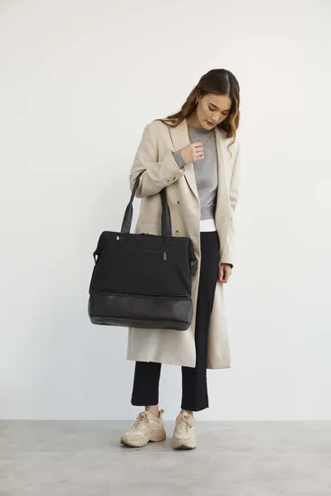 Custom Size Logo Unisex Canvas Travel Duffel Duffle Weekender Tote Bag with Shoulder Strap Bottom Shoes Compartment