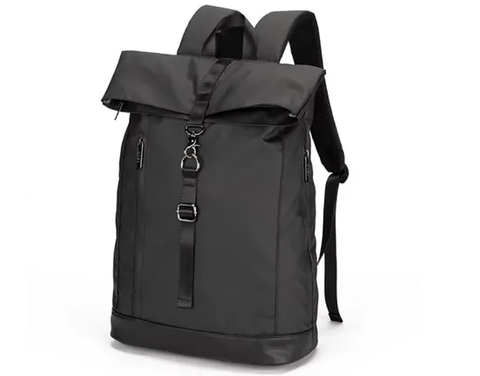 Custom Waterproof Unisex Travel Rolltop Backpack Laptop Roll Top Bag Convertible Casual Backpack