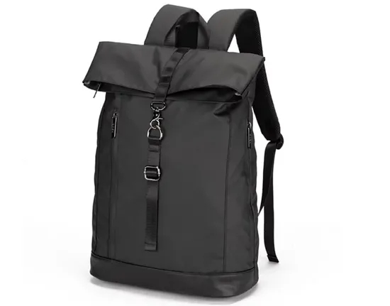 Custom Waterproof Unisex Travel Rolltop Backpack Laptop Roll Top Bag Convertible Casual Backpack