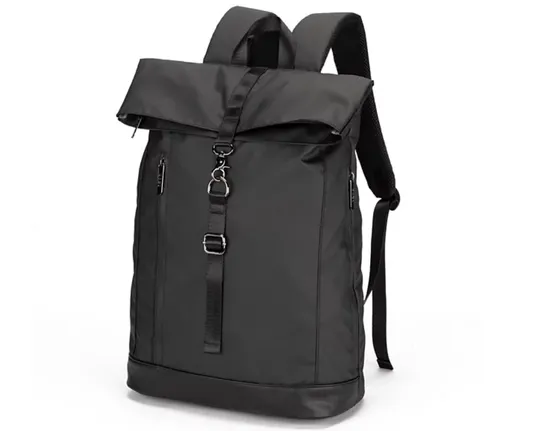 Custom Waterproof Unisex Travel Rolltop Backpack Laptop Roll Top Bag Convertible Casual Backpack