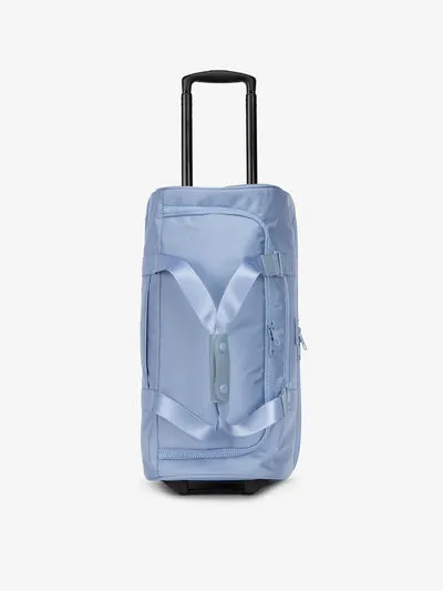 Custom Foldable Polyester Travelling Trolly Large Carry on Rolling Trolley Luggage Wheeled Duffle Bag